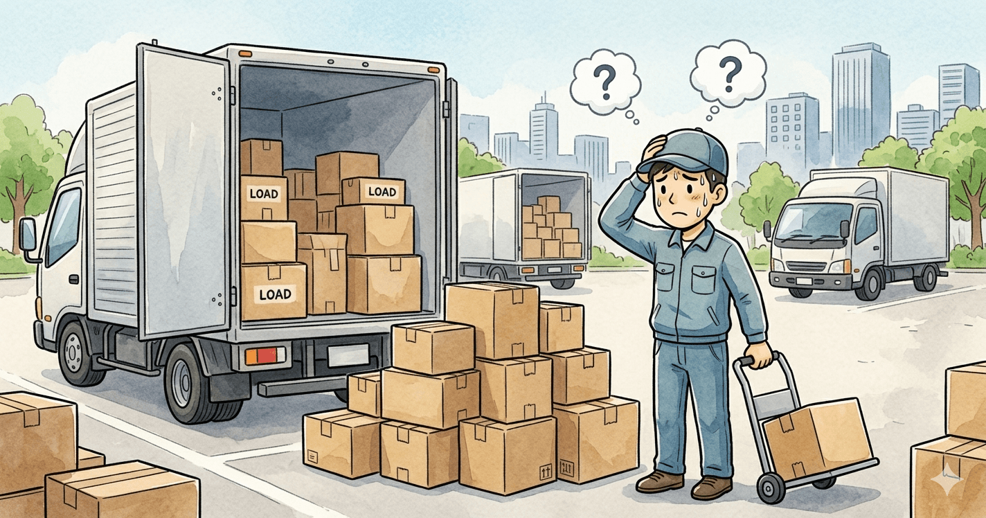 荷物はあるが運ぶ人がいない